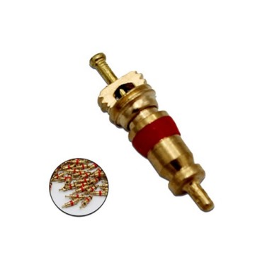 Copper tire valve core